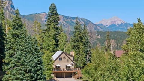 Our cabin nestled away in beautiful mountains 