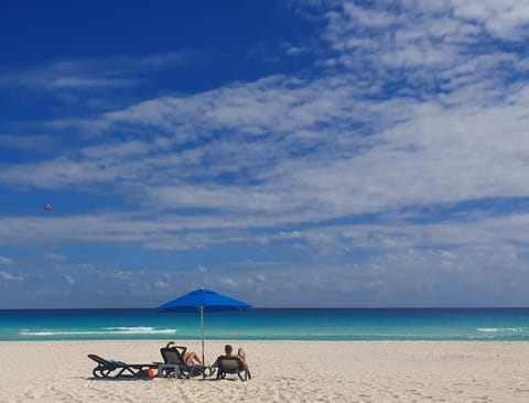 Our Beach front, is very private with very few people
