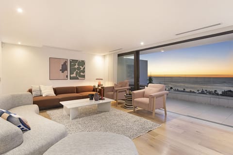 Living Room Sunset View: Mesmerizing views of the Atlantic ocean