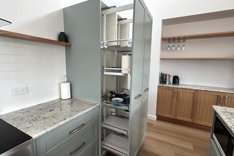 Just look at all the room in the two pull out pantry cupboards!