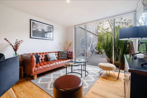 A spacious living room for a comfortable day.