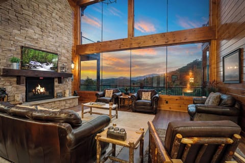 Living room with view