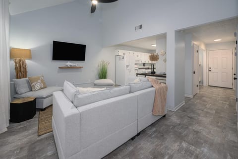 The vaulted ceilings in this townhome give an airy living feel!