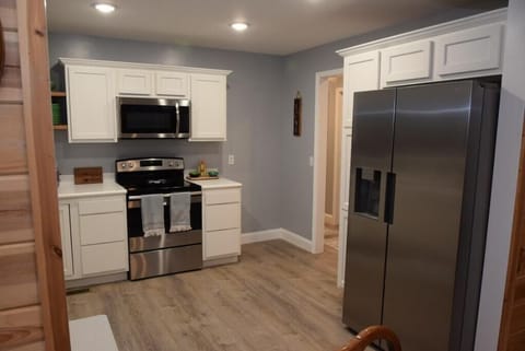 The kitchen, like all of the rooms, is absolutely roomy!