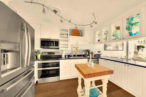 Fully outfitted kitchen