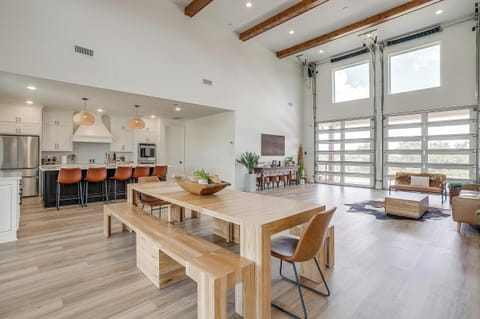 Our dining room sets the perfect mood for any gathering.
