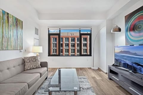 Downtown/South End Boston 1 Bedroom Living Room