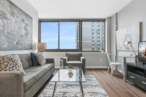 Jersey City 1 Bedroom Living Room