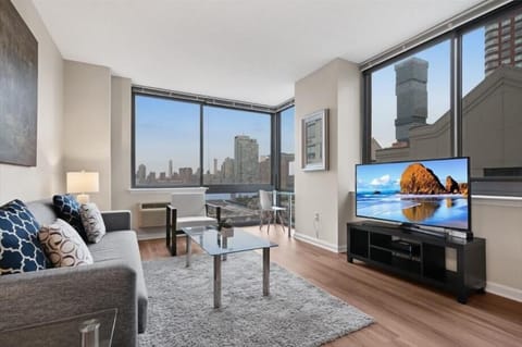 Spacious Living Room in our beautiful 2BR Jersey C