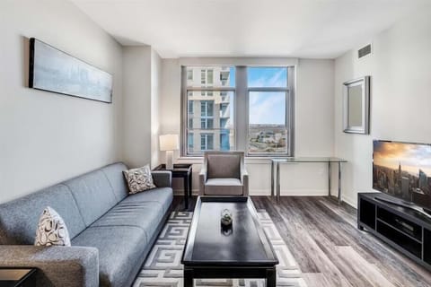 South Arlington Arlington 2 Bedroom with Balcony Living Room