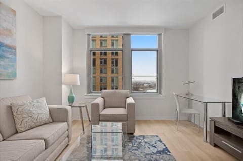 South Arlington Arlington 2 Bedroom with Balcony Living Room