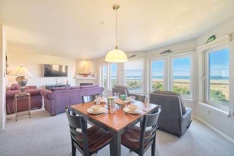 Two chairs face the ocean so you can sit back, relax, and enjoy the view!