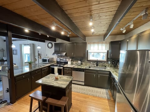Fully stocked kitchen