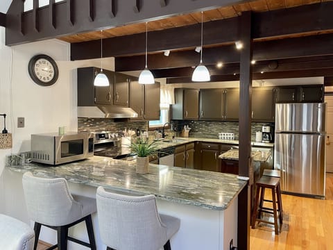 Fully stocked kitchen