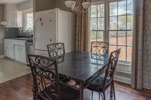 Furniture, Table, Dining Room, Dining Table, Indoors