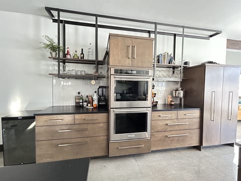 Views of gourmet kitchen