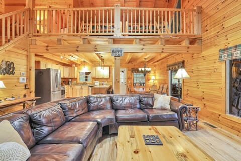 Comfortable, open dining room + living area so that the entire group can be together at once -- watching the game, playing cards, or snacking in the kitchen!