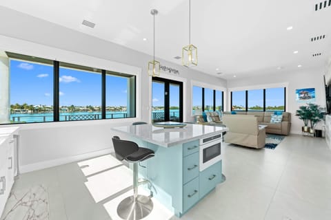 You won’t have to leave the property to enjoy a dinner with a view.