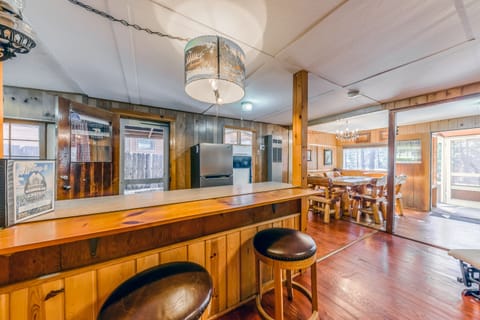 More seating in the vintage kitchen space