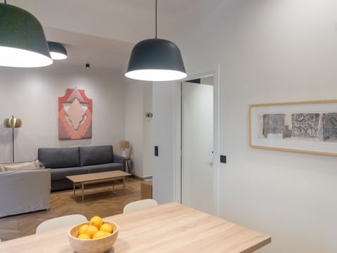 Dining and living areas