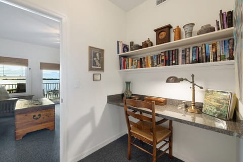 Office area with doors for privacy and quiet