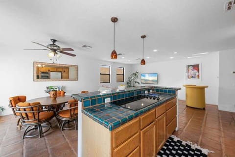 Open dining space near kitchen