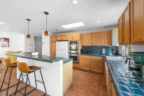 Large dining table for group meals