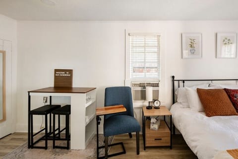 We've even got a small workplace area large enough for a laptop.