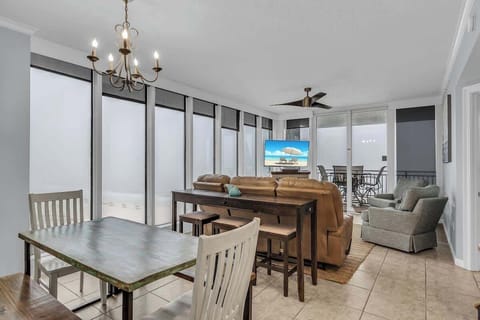 Living room with access to shared balcony