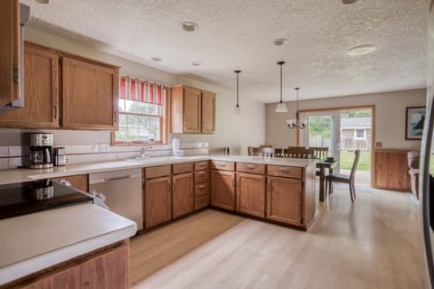 Kitchen area with Window View