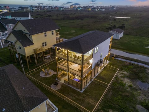 Evening Back Aerial View