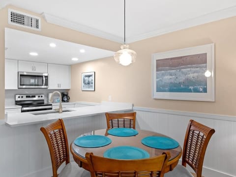 Dining area and kitchen