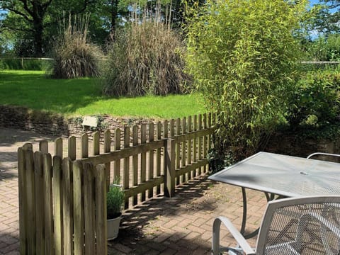 Patio | Rosemary Cottage - Legge Farm Cottages, Highhampton, near Beaworthy