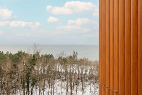 The studio offers a beautiful water view.