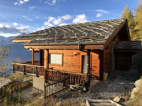 Southwest facing Chalet in afternoon sun.