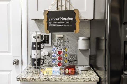 Coffee station with everything you need to supercharge your day.