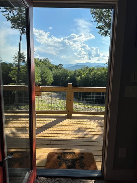 view from back door