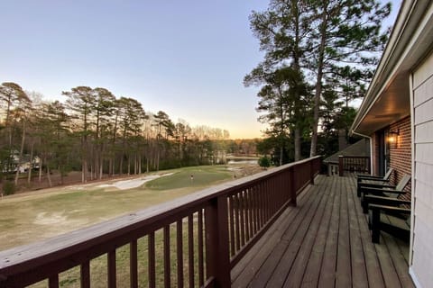 From the upper back deck looking at the green of hole #7.