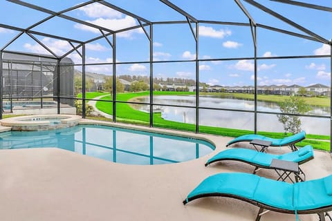 Luxurious Jacuzzi And Pool With Stunning Natural Backdrop