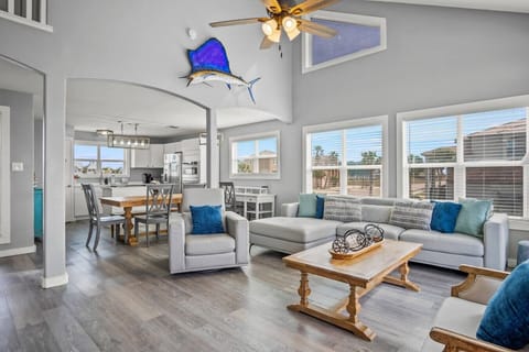 Spacious Living Room with Plenty of Seating for Everyone