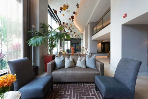 Sink into soft cushions and enjoy a calm, quiet moment