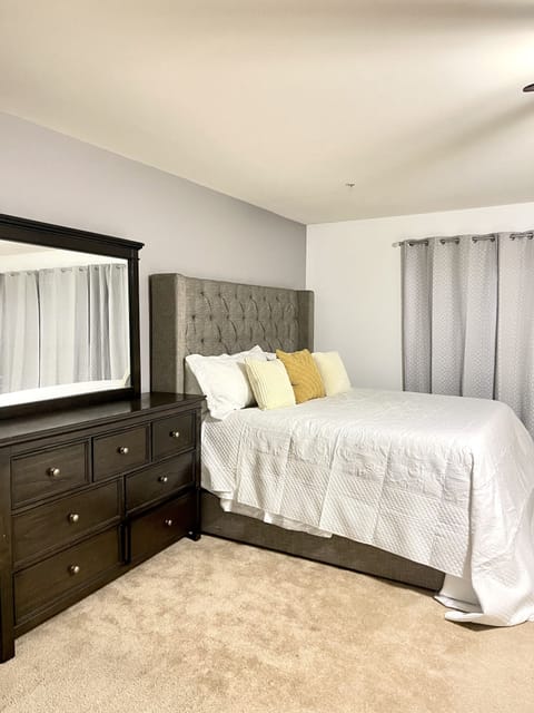 Master bedroom California king bed