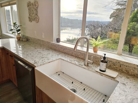 View while doing dishes
