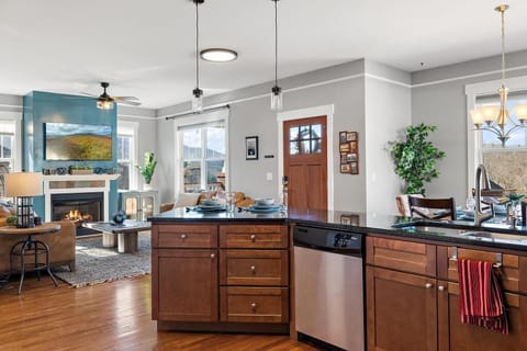 Open concept living promotes a sense of togetherness in the home.