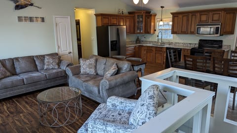 Main open-concept Living area / Kitchen and Dining area of the home