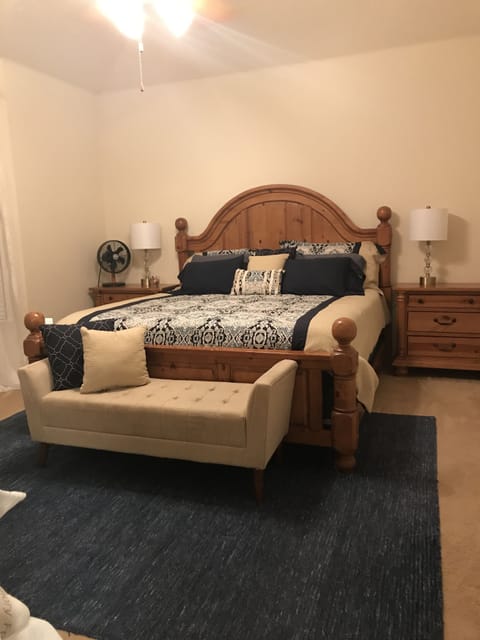 Master Bedroom with attached full private  bathroom.