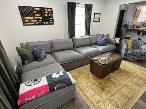Den with large couch and two TV’s so you don’t miss any of the action!
