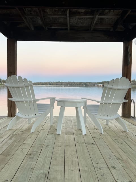 The White House Exterior: The dock is great to catch sunsets, drop a fishing line, reading a book and more.