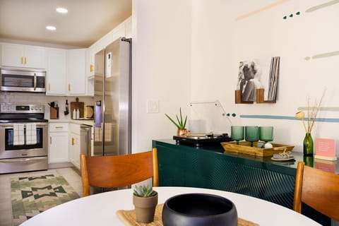 Take a peek into the modern kitchen with stainless steel appliances