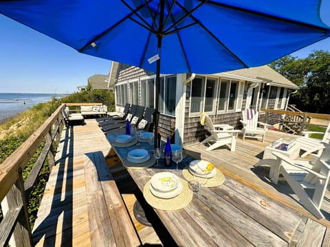 Deck couch, dining, sun loungers and more